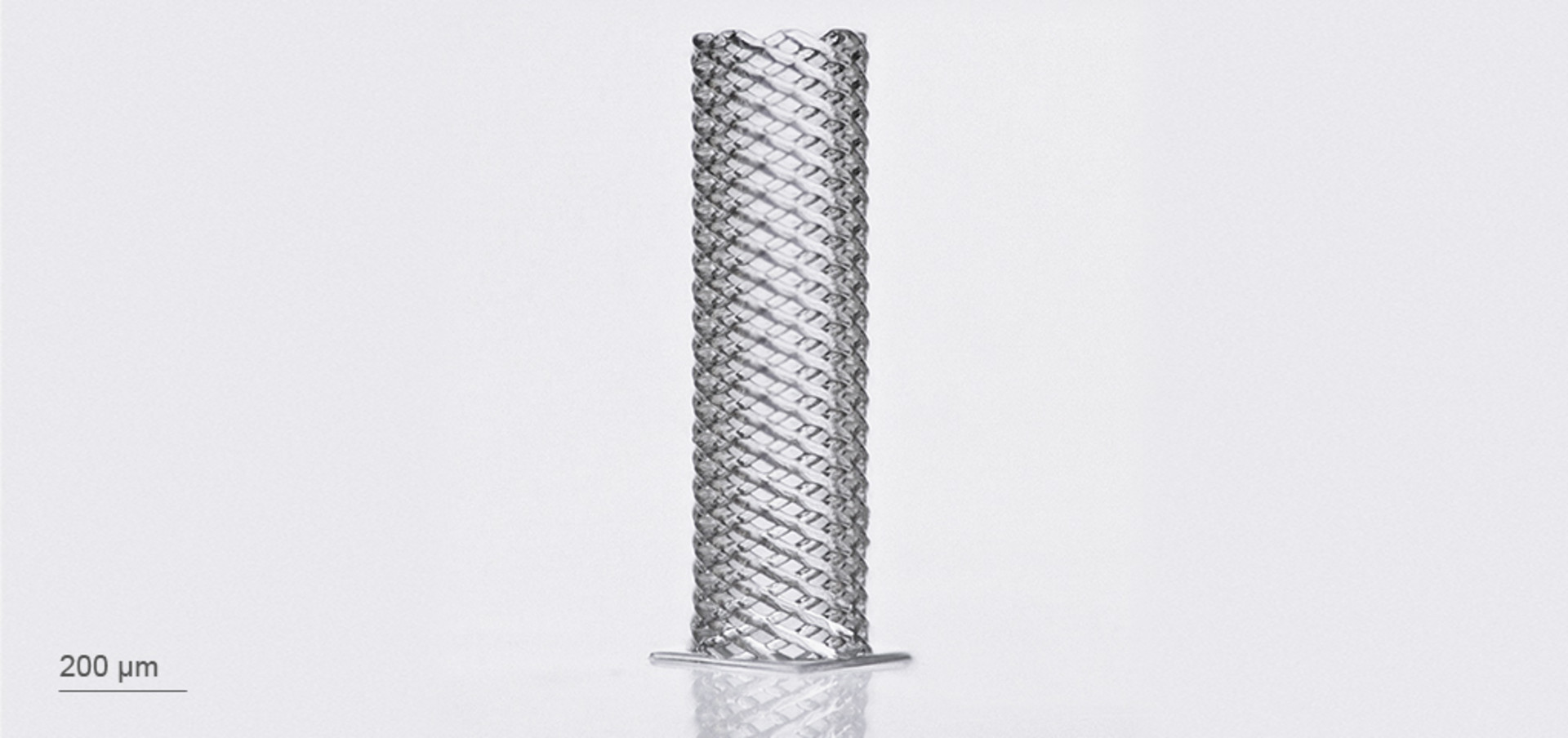 3D-printed mesh tube using IP-PDMS